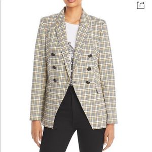 Karl lagerfeld golden plaid blazer -NWT